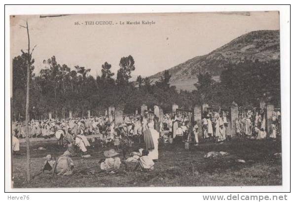 ALGERIE - TIZI OUZOU - le Marché Kabyle