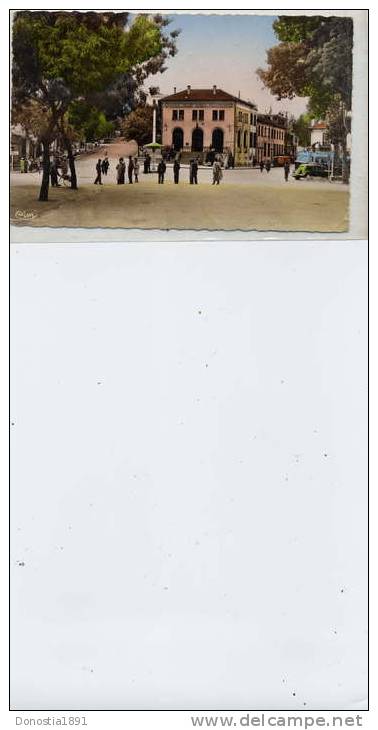 ALGERIE  TIZI-OUZOU  La Poste   9x14 dentelée glaçée , écrite  non timbrée