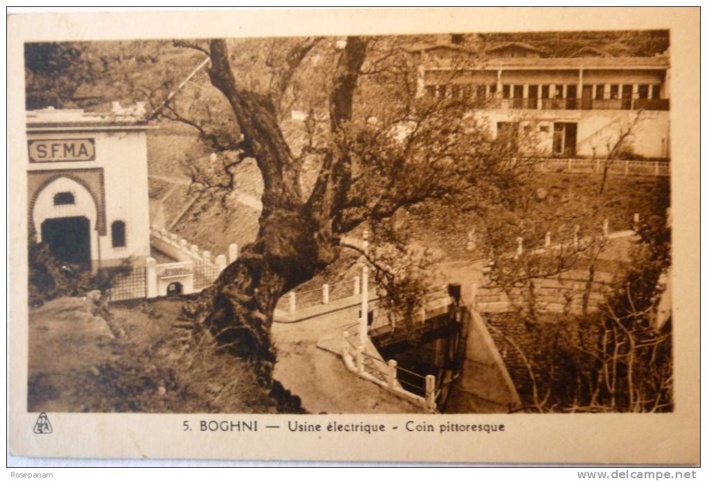 ALGERIE BOGHNI USINE ELECTRIQUE COIN PITTORESQUE - EDITIONS PHOTO AFRICAINES ALGER - CPSM ECRITE 1949 NON TIMBREE