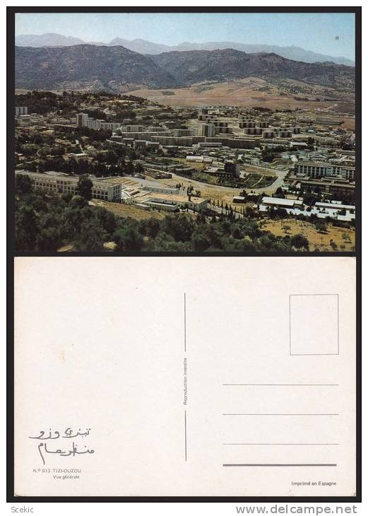 ALGERIA TIZI OUZOU PANORAMIC VIEW POSTCARD - D19124