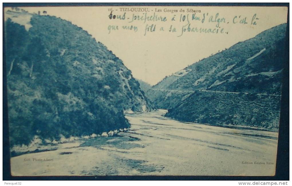 TIZI OUZOU.Gorges du Sébaou.Cpa,voyagé,be