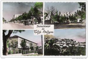 TIZI-OUZOU - Avenue Ferdinand Aillaud, la sous préfecture, le collège moderne, village Kabyle