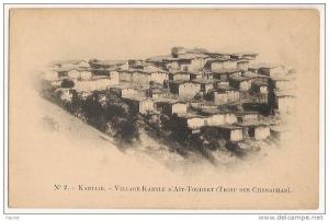 cpa precursseur Algerie Kabylie Village Kabyle Ait Toudert Tribu des Chenachas Editeur Wollenweider