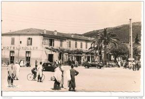 TIZI - OUZOU   ( Algérie ) -  Entrée de la Ville et l ' Hotel  KOLLER  ( C.P.S.M.  , Pt - Ft )