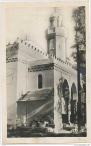 Algérie,TIZI OUZOU,la mosquée en 1950,endroit de prière,saint,édition RELIEF,avec timbres rare