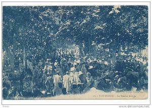 Kabylie Tizi Ouzou 13 Le Marché Kabyle edit Gaston Sans, timbrée 1926