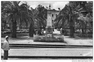 AFRIQUE. ALGERIE. TIZI OUZOU. Vue sur Le Monument aux Morts. Carte Dentelée.