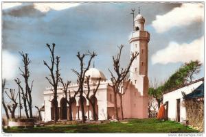 carte des années 50 d'Algérie - Tizi Ouzou - La nouvelle mosquée