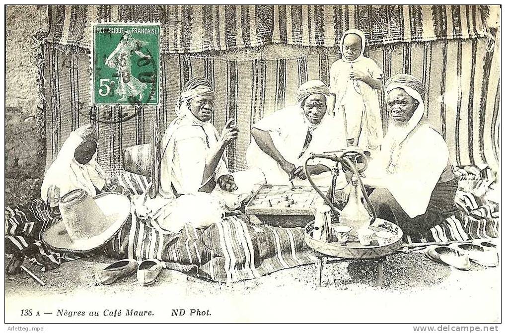 NEGRES  AU  CAFE  MAURE - AU  VERSO  CACHET  DE  L' HOPITAL  DE  TIZI-OUZOU  -