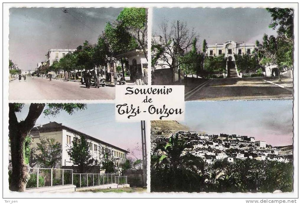 TIZI-OUZOU - Avenue Ferdinand Aillaud, la sous préfecture, le collège moderne, village Kabyle