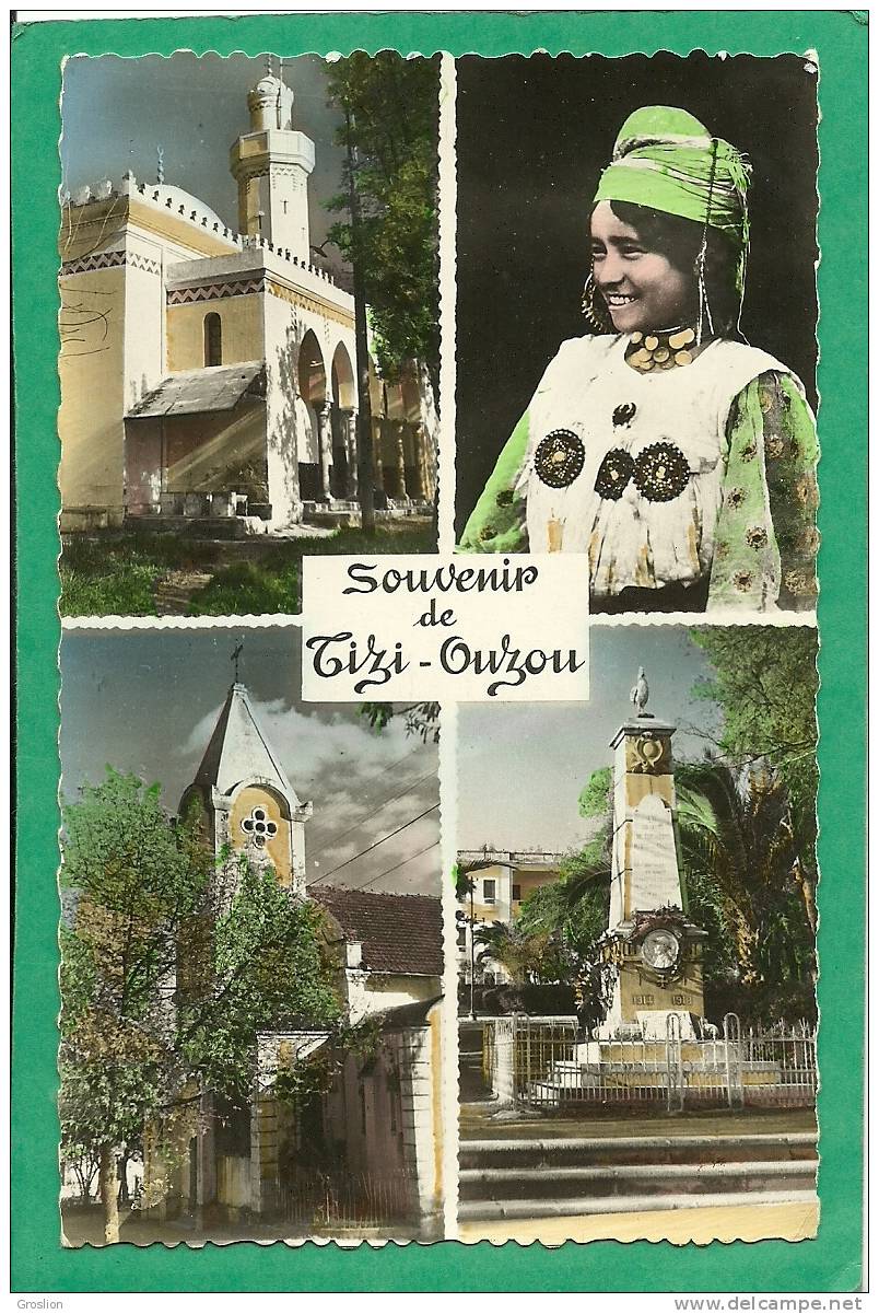 TIZI OUZOU N° 21 ( CARTE 4 VUES )