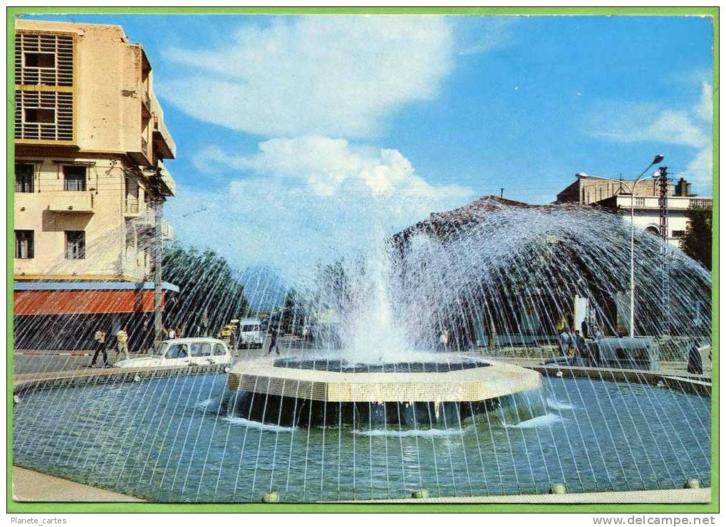 Algérie / TIZI OUZOU - Le Jet d'eau (animée - années 60-70)