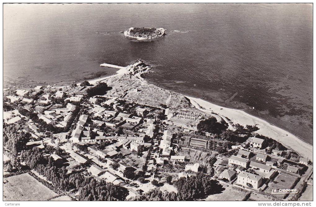 Algérite,vue aérienne de la kabylie,ville cotière,TIGZIRT,TIZI OUZOU,photo pilote opérateur R HENRARD,rare