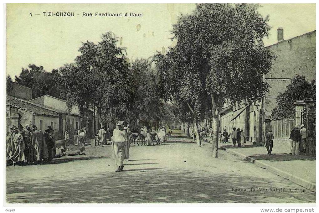 ALGERIE  -  TIZI  OUZOU    - Rue Ferdinand  Aillaud