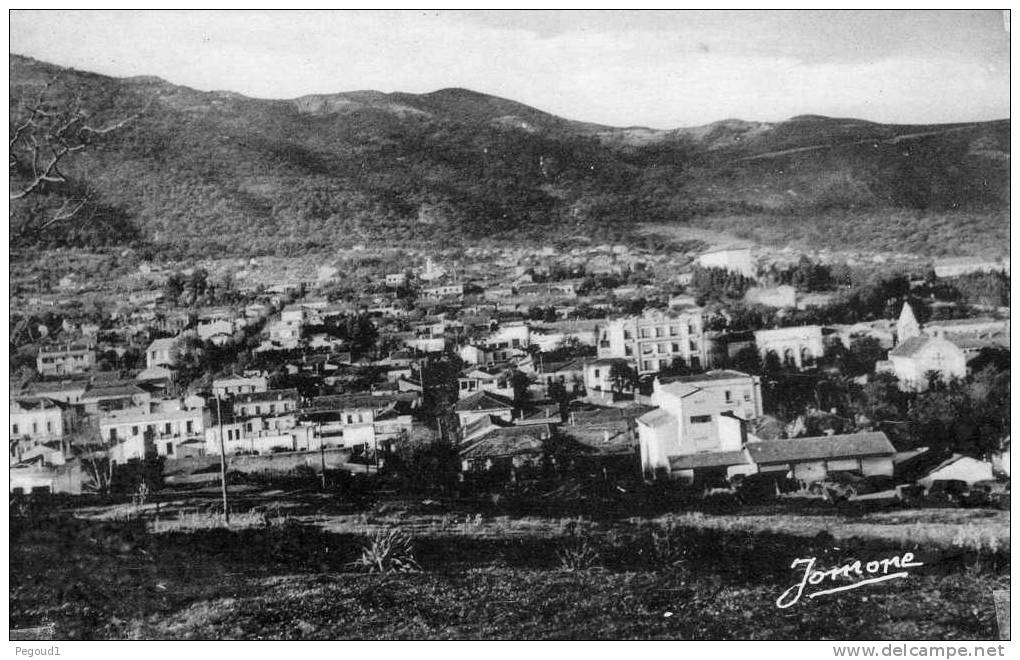 CARTE POSTALE SEMI-MODERNE. ALGERIE. TIZI - OUZOU. VUE GENERALE. 1959.