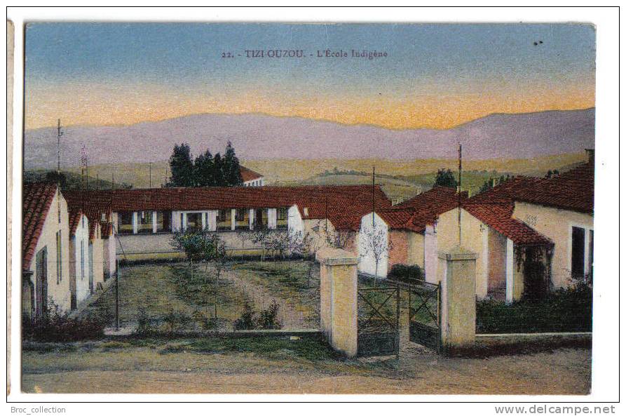 Tizi-Ouzou - l´école indigène - colorisée - Daka Berkani n° 22