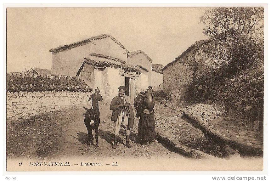 Rare cpa Algerie Kabylie Fort National Imainserem
