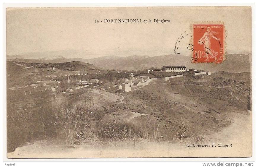 cpa Algerie Kabylie Fort National et le Djurdjura