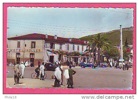TIZI OUZOU KABILIE 69A ENTREE DE LA VILLE ET HOTEL KOLLER VOITURES ANIMATION