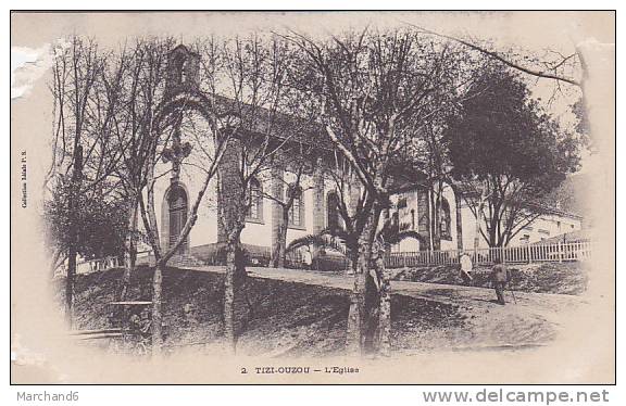 ALGERIE.TIZI OUZOU.L EGLISE editeur idéale ps  en l état grignoté a gauche