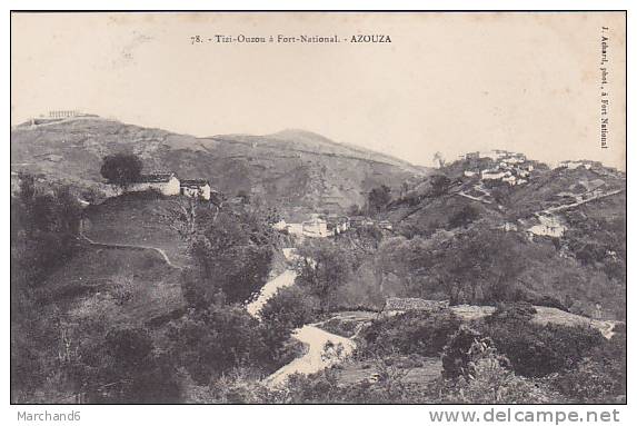 ALGERIE.TIZI OUZOU A FORT NATIONAL AZOUZA  editeur achard fort national