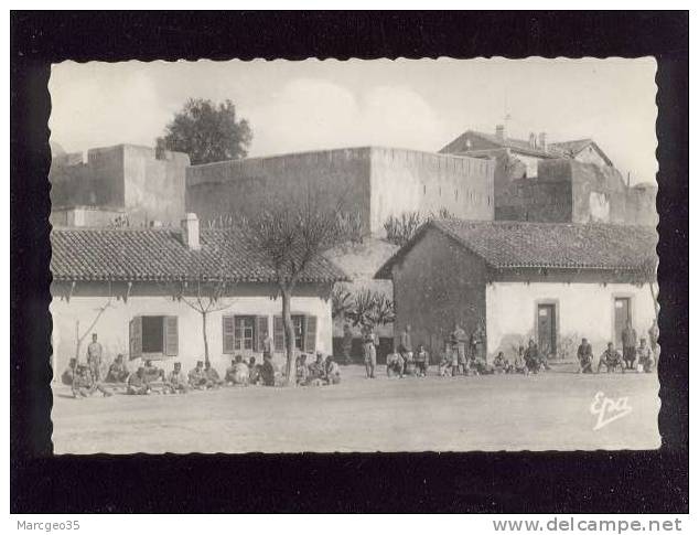 tizi ouzou le bordj la soupe en plein air édit.photo-africaines n° 9militaires (tirailleurs sénégalais ?)