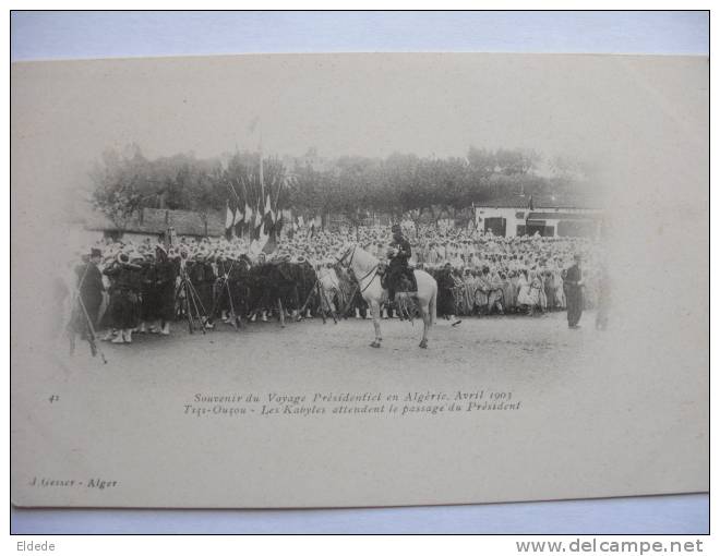 Tizi Ouzou Voyage president Loubet Avril 1903 les Kabyles