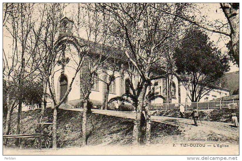 AFRIQUE. ALGERIE. TIZI OUZOU. Vue sur L'Eglise.