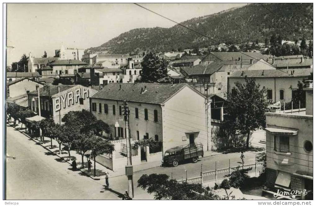 Algérie Tizi Ouzou Avenue Aillaud Publicité Byrrh Cpsm