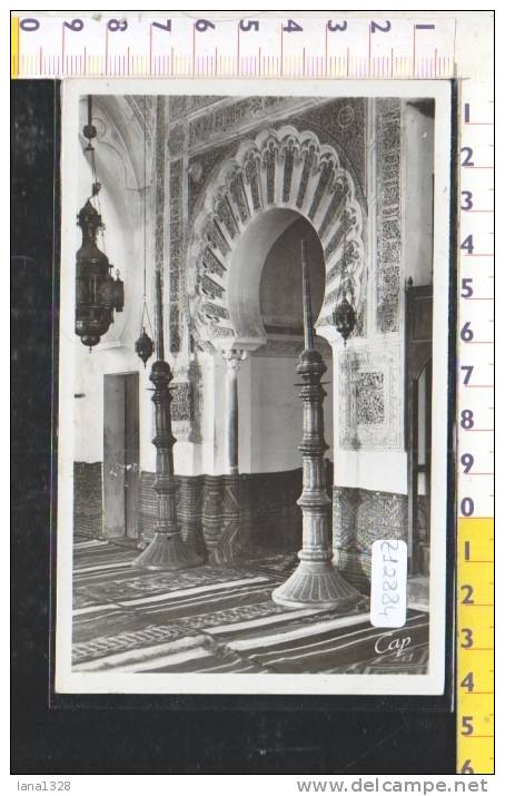 Z12884 TLEMCEN INTERIEUR DE LA MOSQUEE LE MACHROL MOSCHEE