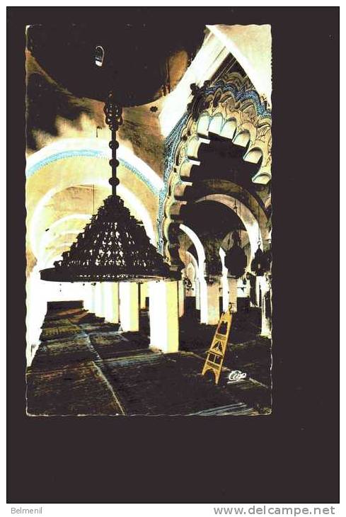 CP  ALGERIE Tlemcen  lustre de la grande mosquée