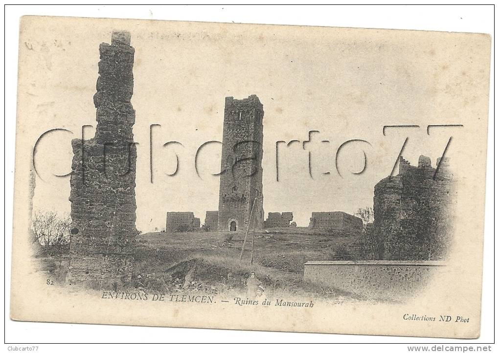 Tlemcen (Algérie) Les ruines de mansourah en 1905 (animé).