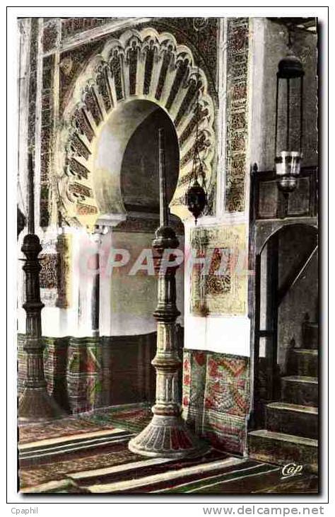 CPA Tlemcen Interieur de la Mosquee La Machrol