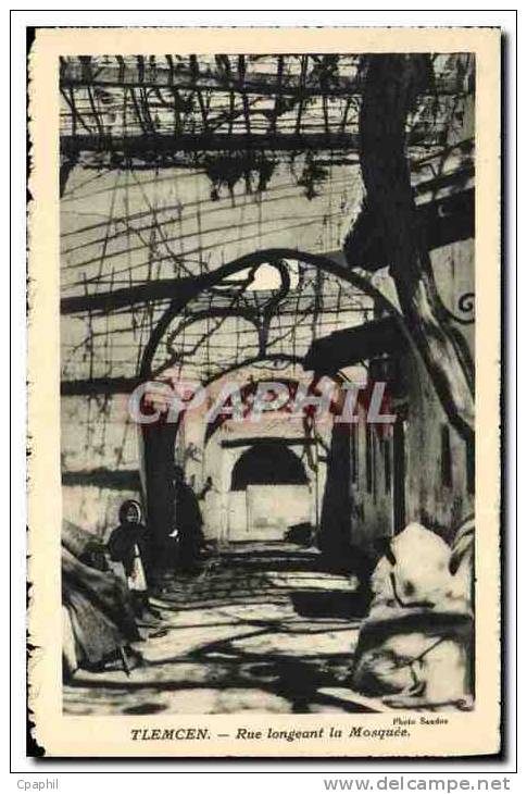 CPA Tlemcen Rue longeant la Mosquee