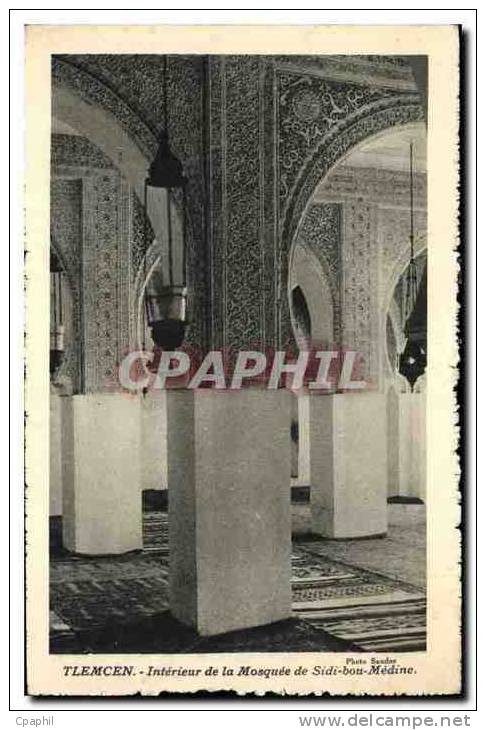 CPA Tlemcen Interieur de la Mosquee de Sidi bou Medine