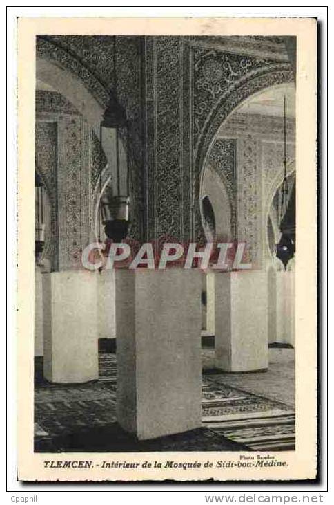 CPA Tlemcen Interieur de la Mosquee de Sidi bou Medine