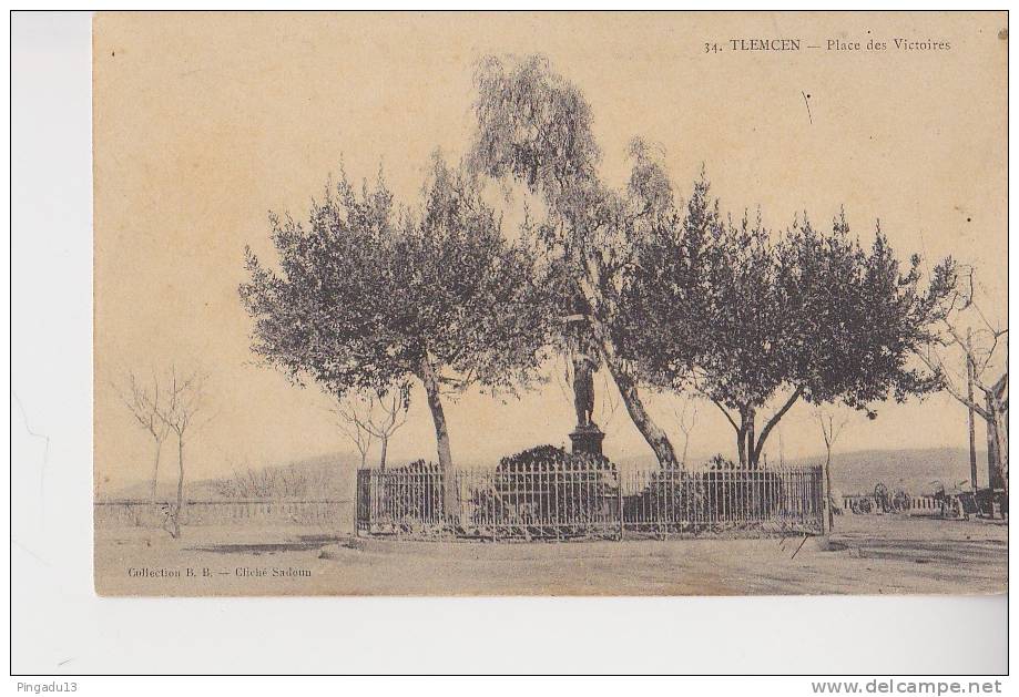 Tlemcen place des Victoires Carte peu courante