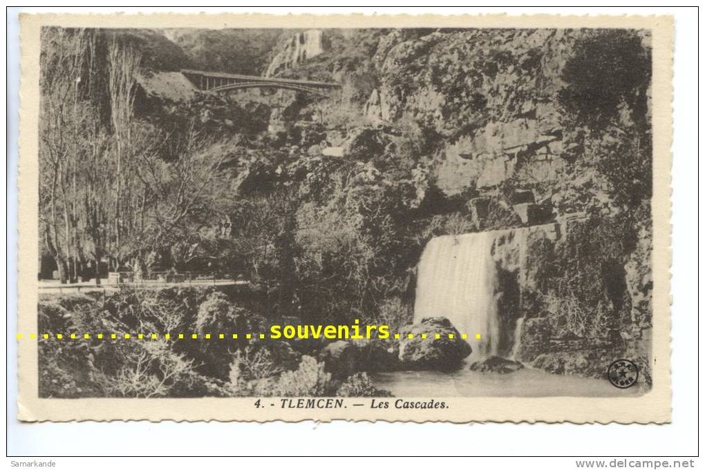 CPSM  ALGERIE  TLEMCEN  les Cascades  - ** prix nets **