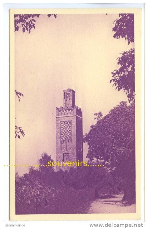 CPSM  Centenaire de  ALGERIE  , 1930  TLEMCEN  Minaret d' Agadir - ** prix nets **
