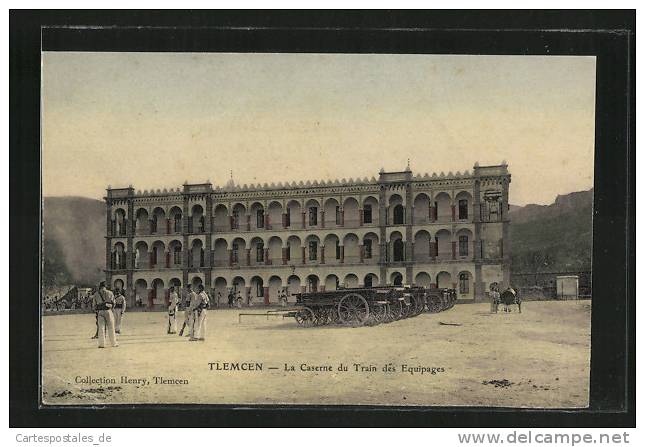 CPA Tlemcen, La Caserne du Train des Equipages