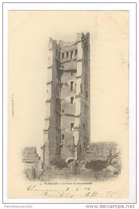 TLEMCEN, Algeria, PU-1904. La Tour de Mansourah