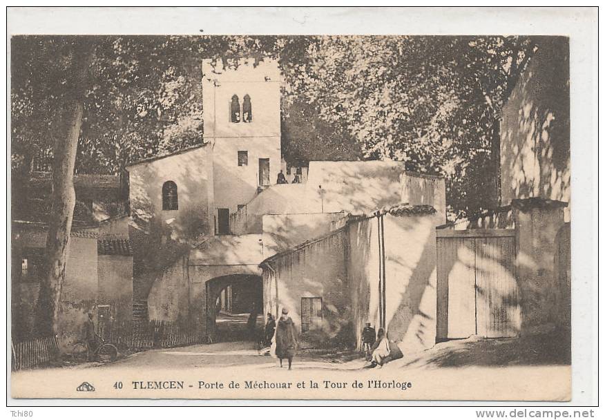 TLEMCEN_Porte  de Méchouar et la Tour de l' Horloge _animée