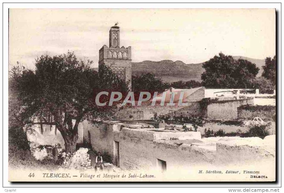 CPA Tlemcen Village et mosquee de Sidi Lahson