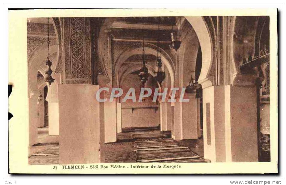 CPA Tlemcen Sidi Bou Medine Interieur de La Mosquee