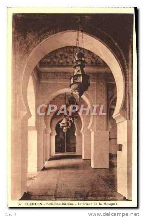 CPA Tlemcen Sidi Bou Medine Interieur de La Mosquee