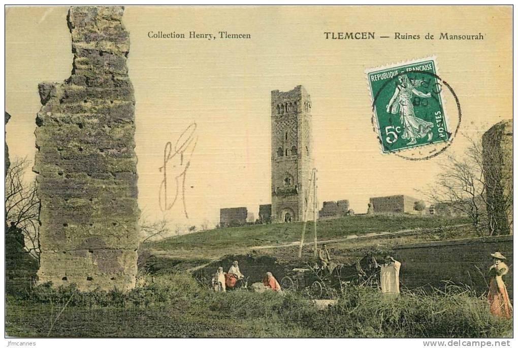 CPA ALGERIE / Tlemcen  / RARE CARTE TOILÉE