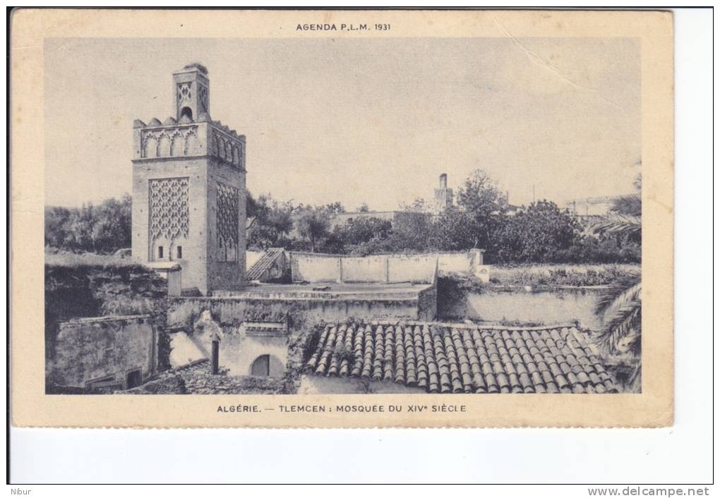 Tlemcen mosquée du 14ème siècle agenda PLM 1931 (extraite d'un carnet)