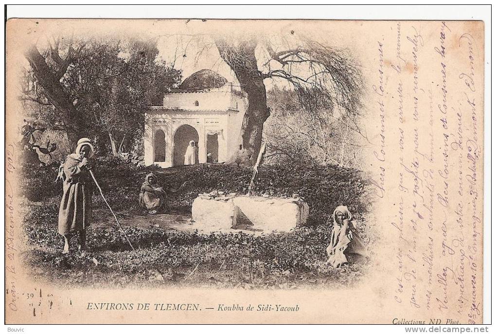 vw   1272     ALGERIE     ENVIRONS  DE TLEMCEN   KOUBBA  DE  SIDI  YACOUB ( VOYAGE  1902  )