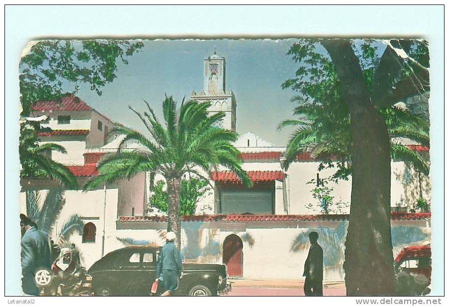 TLENCEN / Grande Mosquée / Peugeot 203 , Automobile , voiture ancienne , Oldtimer