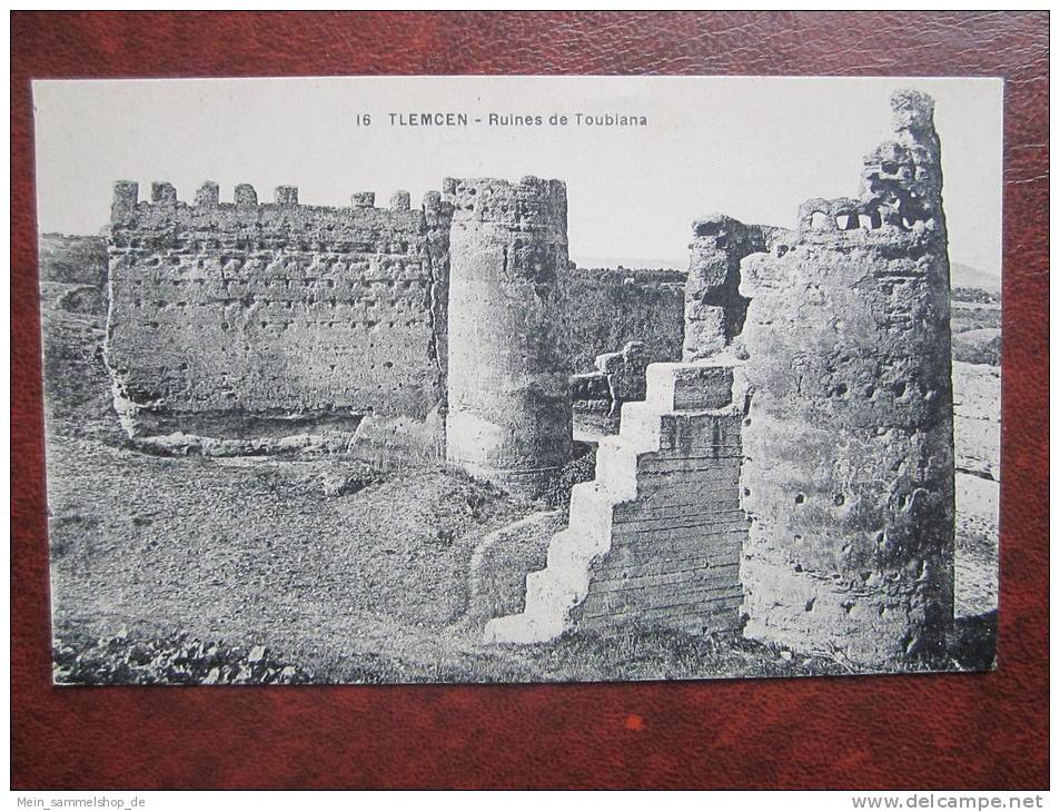 Tlemcen Ruines de Toubiana Algerien CPA AK